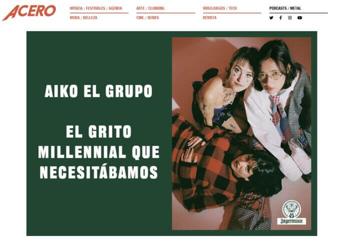Aiko el Grupo en Acero