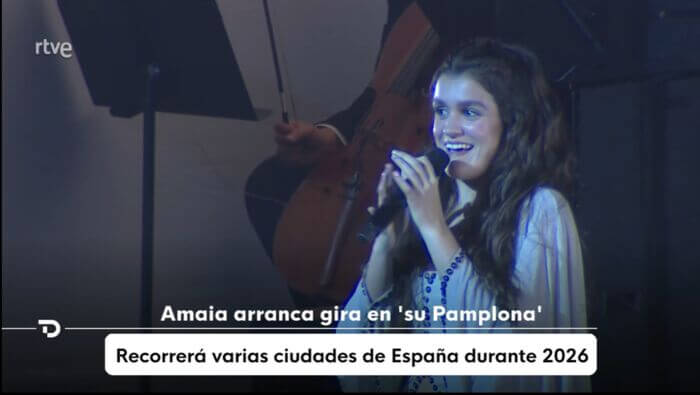 Amaia en Cerando Informativos TVE