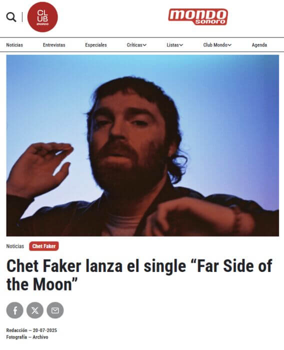 Chet Faker en Mondo Sonoro